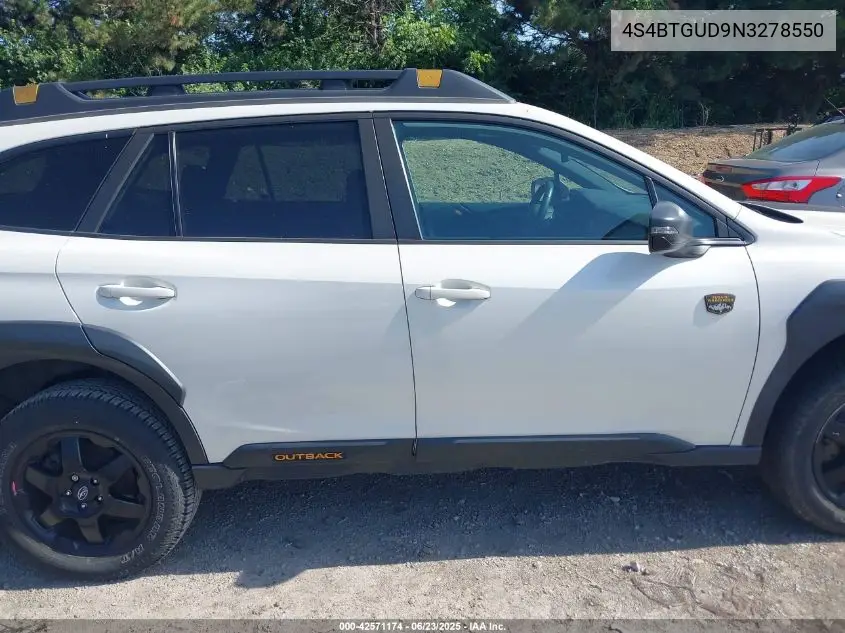 2022 Subaru Outback Wilderness VIN: 4S4BTGUD9N3278550 Lot: 42571174