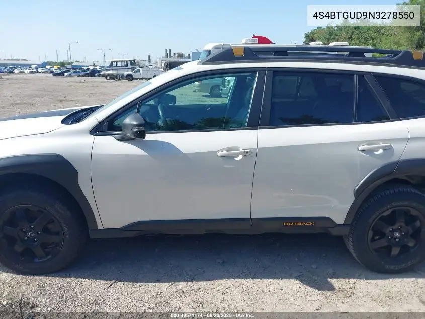 2022 Subaru Outback Wilderness VIN: 4S4BTGUD9N3278550 Lot: 42571174