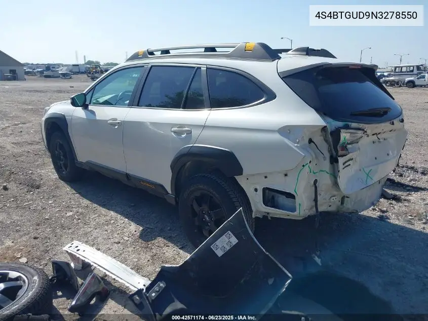 2022 Subaru Outback Wilderness VIN: 4S4BTGUD9N3278550 Lot: 42571174
