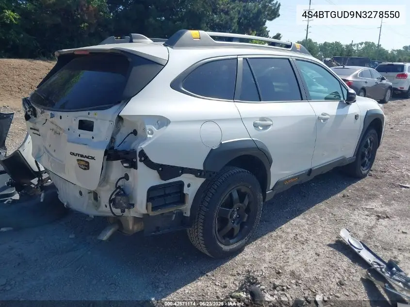 2022 Subaru Outback Wilderness VIN: 4S4BTGUD9N3278550 Lot: 42571174