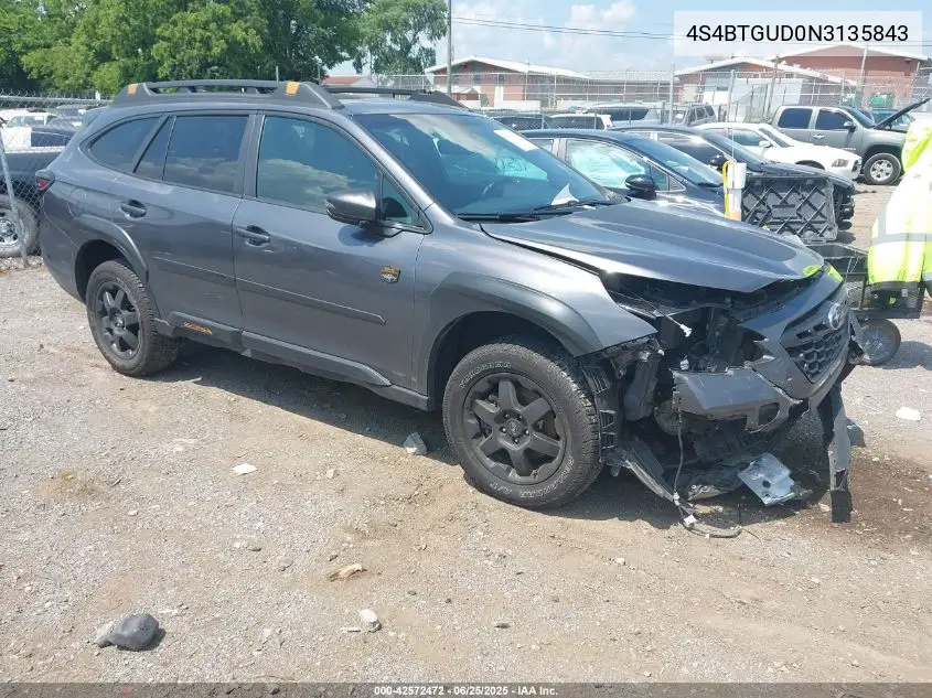 2022 Subaru Outback Wilderness VIN: 4S4BTGUD0N3135843 Lot: 42572472