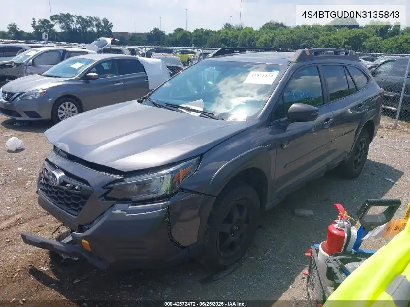 2022 Subaru Outback Wilderness VIN: 4S4BTGUD0N3135843 Lot: 42572472