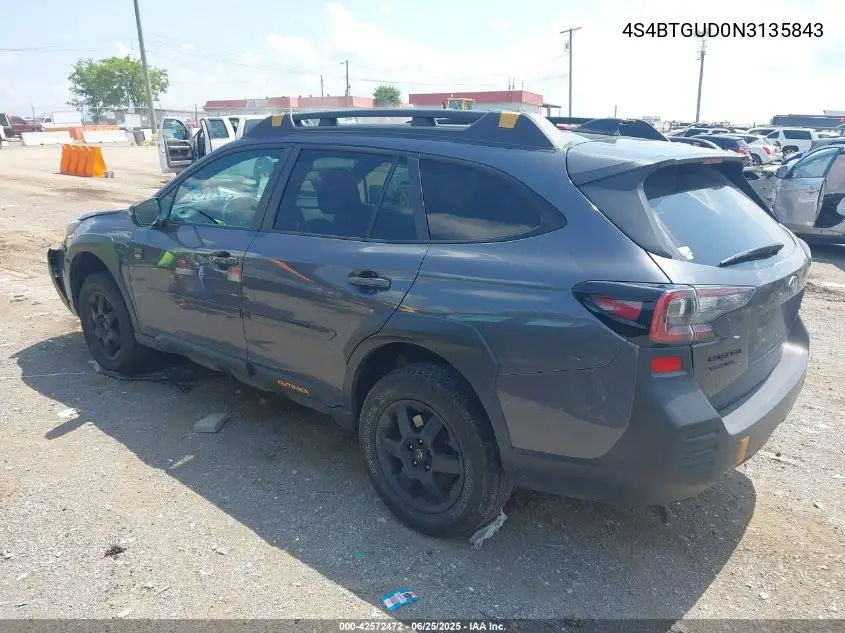 2022 Subaru Outback Wilderness VIN: 4S4BTGUD0N3135843 Lot: 42572472