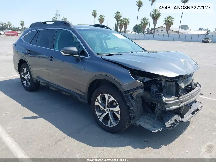 2022 Subaru Outback Limited VIN: 4S4BTANC8N3272127 Lot: 42573980