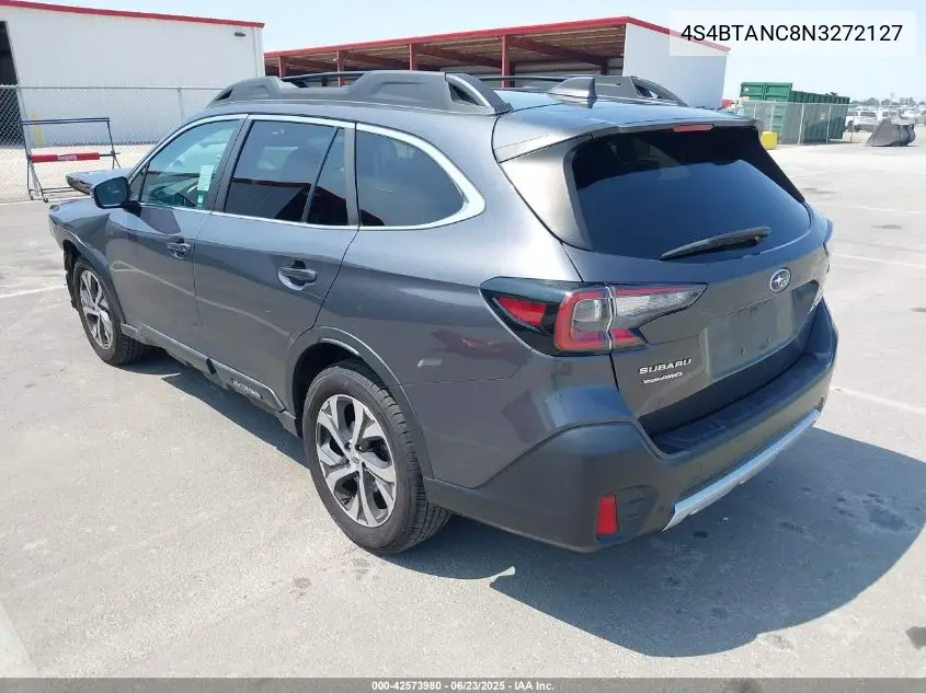 2022 Subaru Outback Limited VIN: 4S4BTANC8N3272127 Lot: 42573980