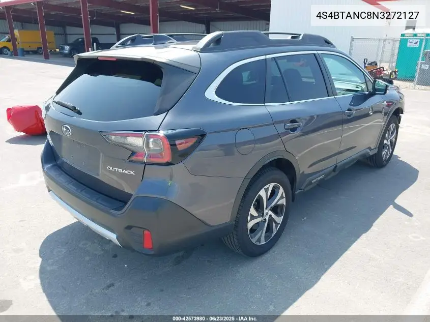 2022 Subaru Outback Limited VIN: 4S4BTANC8N3272127 Lot: 42573980
