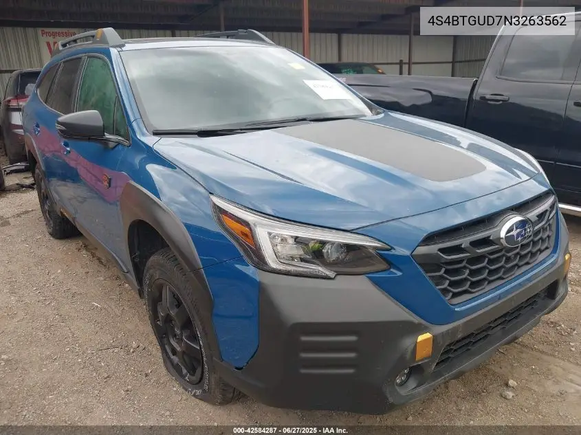 2022 Subaru Outback Wilderness VIN: 4S4BTGUD7N3263562 Lot: 42584287