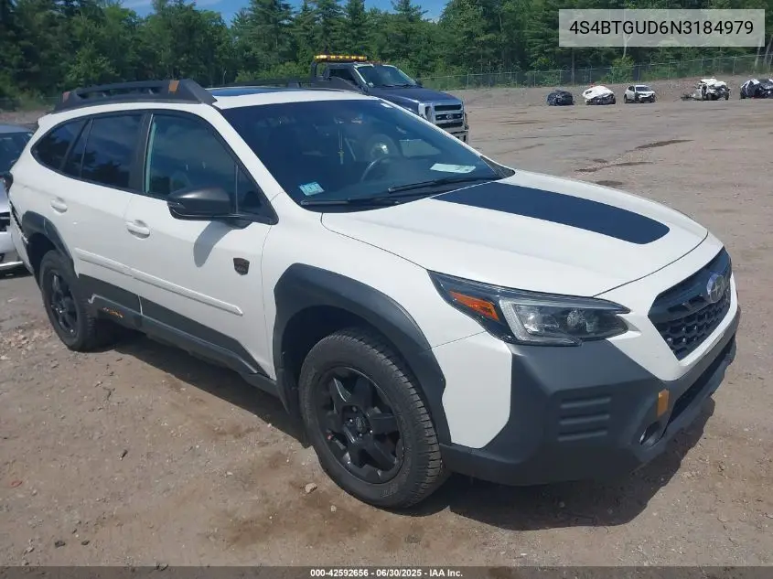 2022 Subaru Outback Wilderness VIN: 4S4BTGUD6N3184979 Lot: 42592656