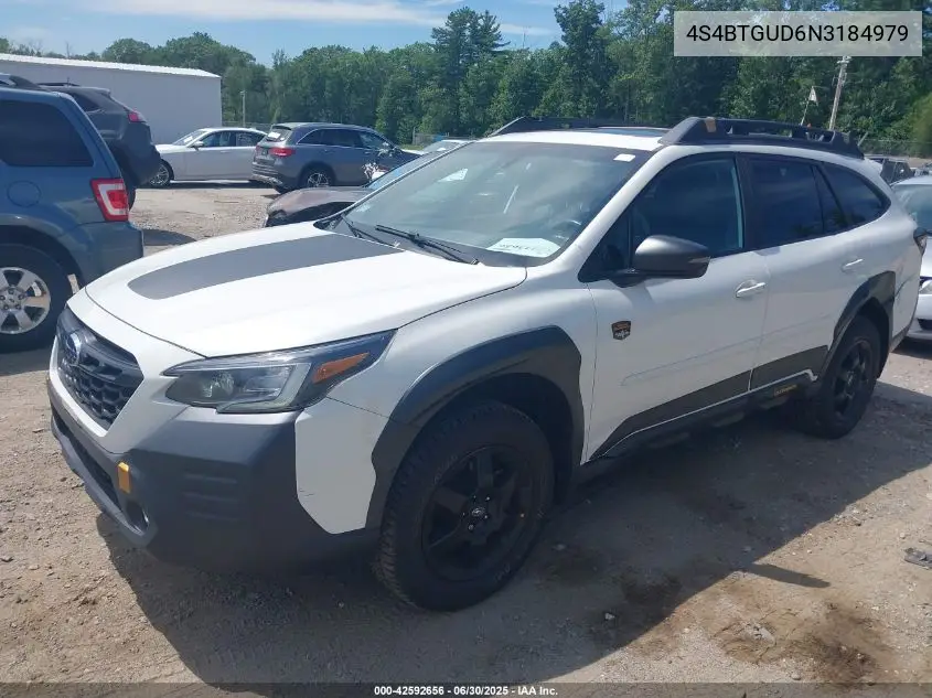2022 Subaru Outback Wilderness VIN: 4S4BTGUD6N3184979 Lot: 42592656