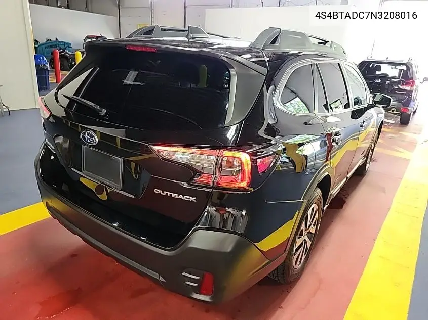 2022 Subaru Outback Premium VIN: 4S4BTADC7N3208016 Lot: 42613180