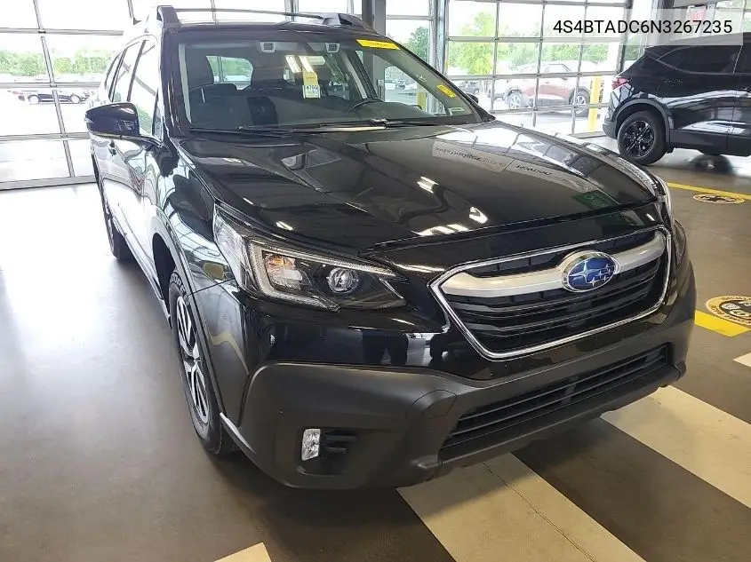2022 Subaru Outback Premium VIN: 4S4BTADC6N3267235 Lot: 42619679