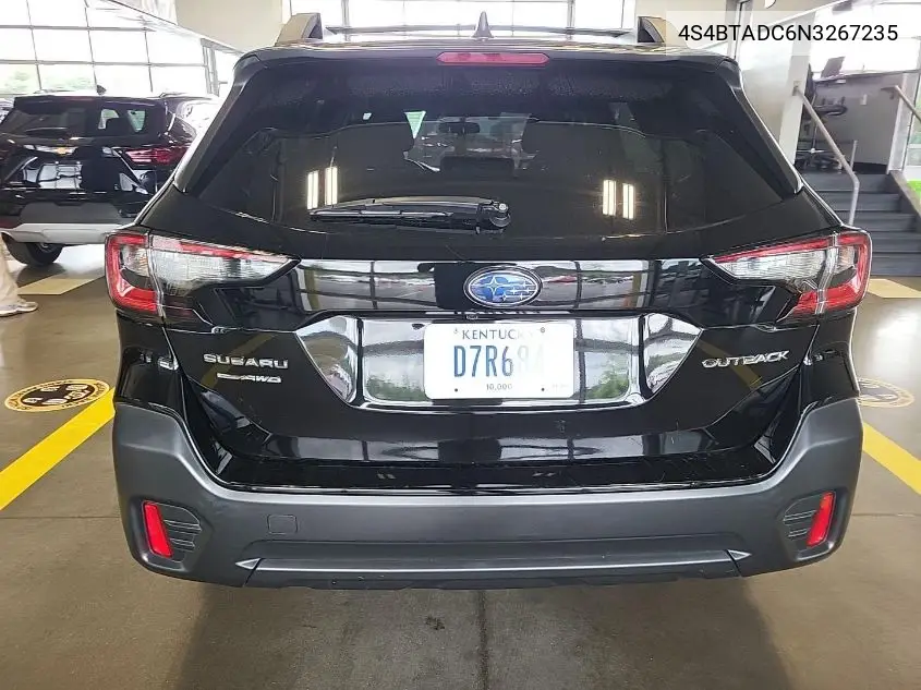 2022 Subaru Outback Premium VIN: 4S4BTADC6N3267235 Lot: 42619679