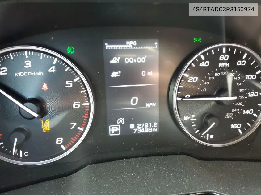 2023 Subaru Outback Premium VIN: 4S4BTADC3P3150974 Lot: 42642959