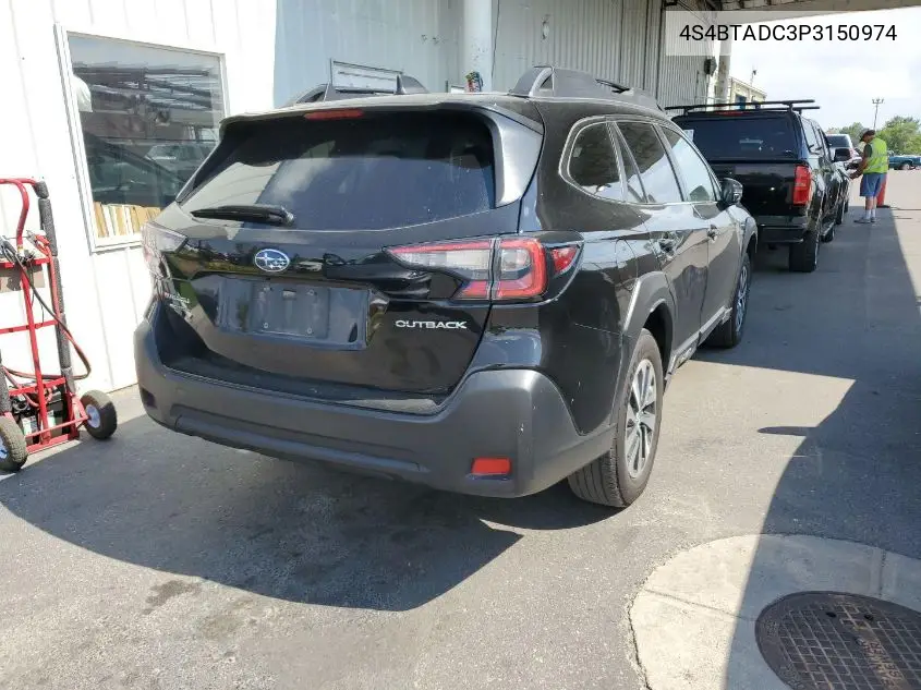 2023 Subaru Outback Premium VIN: 4S4BTADC3P3150974 Lot: 42642959