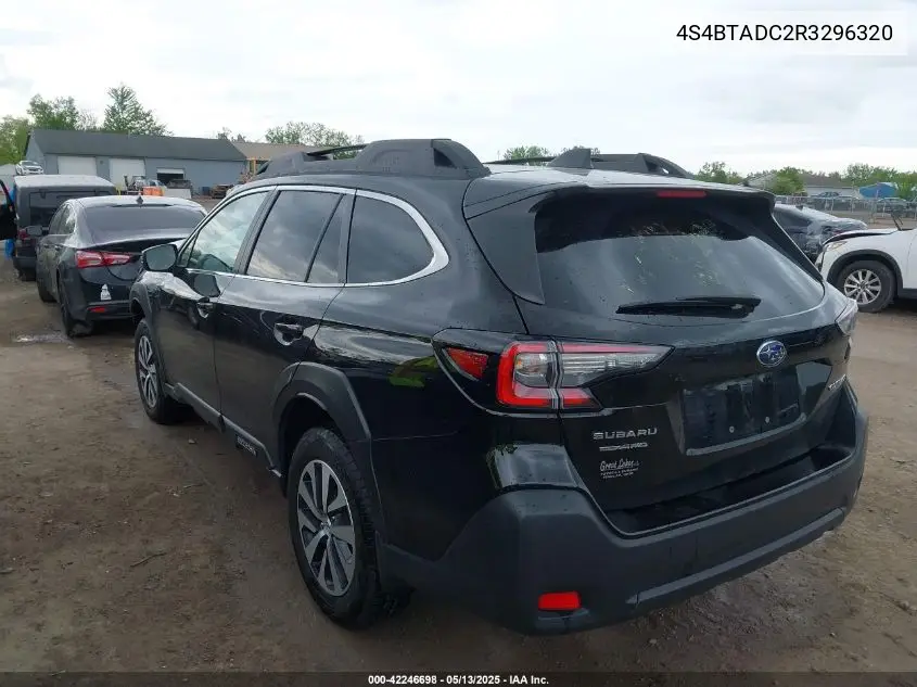2024 Subaru Outback Premium VIN: 4S4BTADC2R3296320 Lot: 42246698