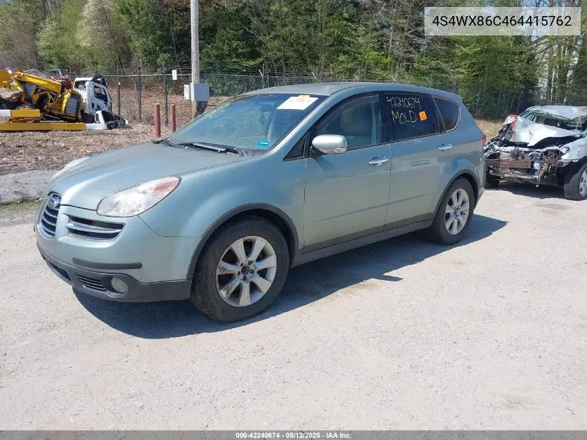 2006 Subaru B9 Tribeca Base 7-Passenger/Limited 7-Passenger VIN: 4S4WX86C464415762 Lot: 42240674