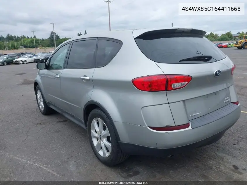 2006 Subaru B9 Tribeca Base 7-Passenger/Limited 7-Passenger VIN: 4S4WX85C164411668 Lot: 42512021