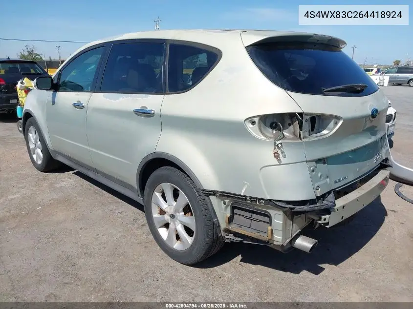 2006 Subaru B9 Tribeca Base 5-Passenger/Limited 5-Passenger VIN: 4S4WX83C264418924 Lot: 42604794