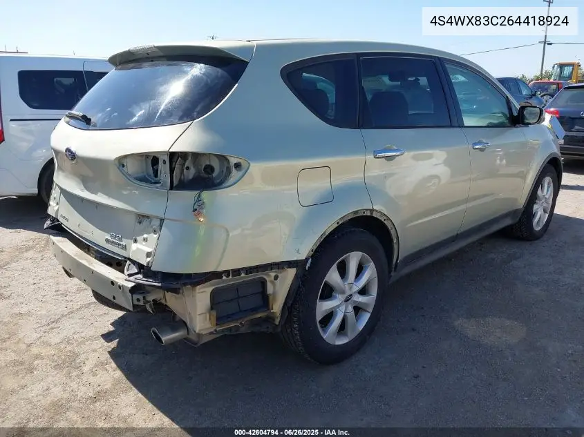 2006 Subaru B9 Tribeca Base 5-Passenger/Limited 5-Passenger VIN: 4S4WX83C264418924 Lot: 42604794