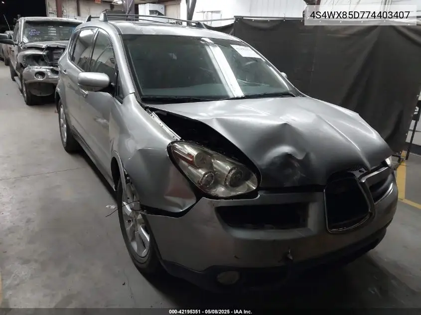 2007 Subaru B9 Tribeca Base 7-Passenger VIN: 4S4WX85D774403407 Lot: 42195351