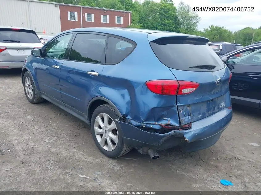 2007 Subaru B9 Tribeca Limited 5-Passenger VIN: 4S4WX82D074406752 Lot: 42258053