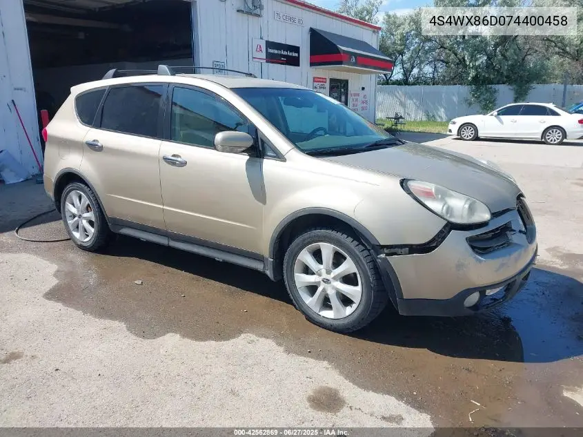 2007 Subaru B9 Tribeca Limited 7-Passenger VIN: 4S4WX86D074400458 Lot: 42562869