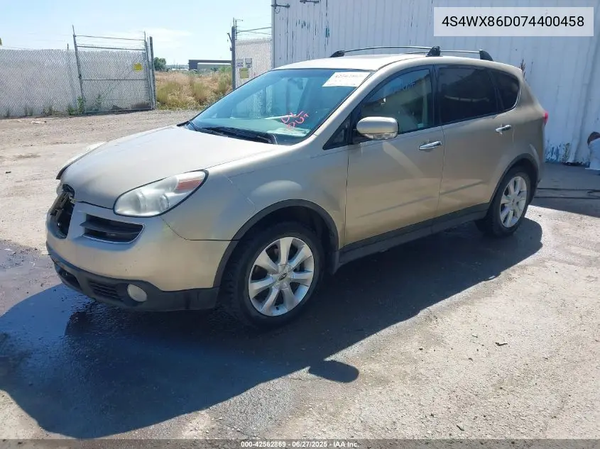 2007 Subaru B9 Tribeca Limited 7-Passenger VIN: 4S4WX86D074400458 Lot: 42562869