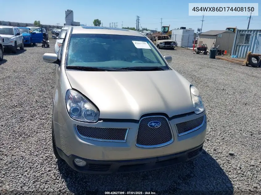 2007 Subaru B9 Tribeca Limited 7-Passenger VIN: 4S4WX86D174408150 Lot: 42627399