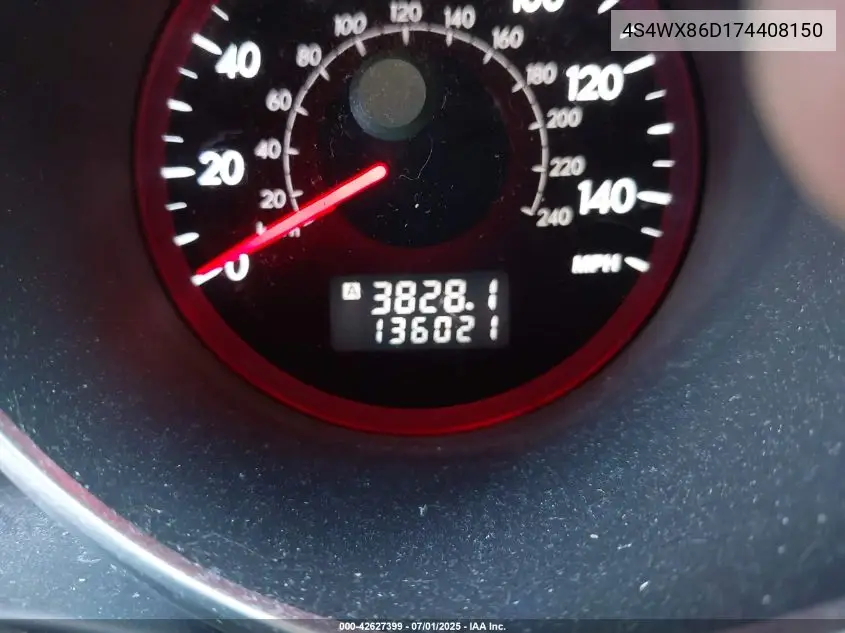 2007 Subaru B9 Tribeca Limited 7-Passenger VIN: 4S4WX86D174408150 Lot: 42627399