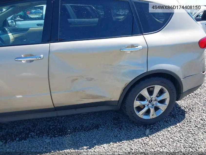 2007 Subaru B9 Tribeca Limited 7-Passenger VIN: 4S4WX86D174408150 Lot: 42627399