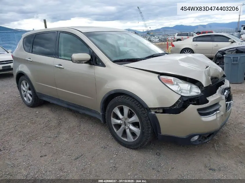 2007 Subaru B9 Tribeca Limited 5-Passenger VIN: 4S4WX83D474403206 Lot: 42666337