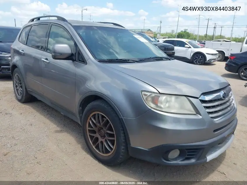 2008 Subaru Tribeca Limited 5-Passenger VIN: 4S4WX93DX84403847 Lot: 42445680