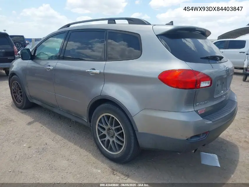 2008 Subaru Tribeca Limited 5-Passenger VIN: 4S4WX93DX84403847 Lot: 42445680