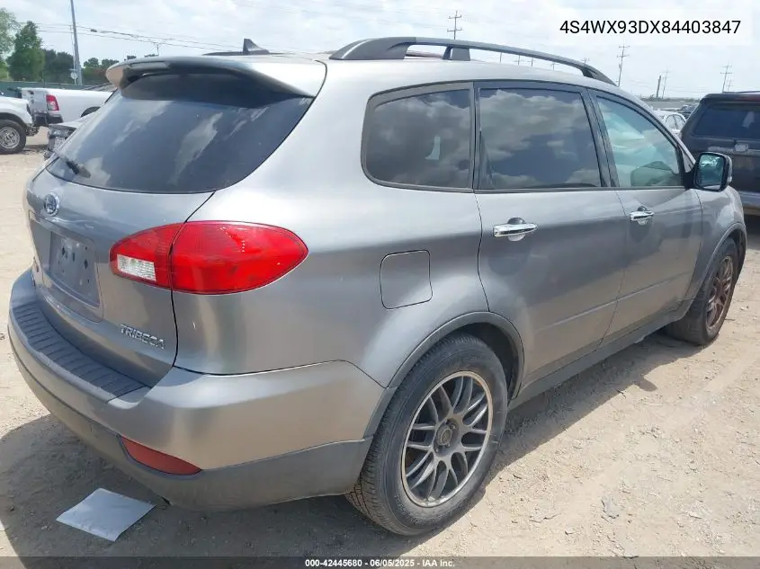 2008 Subaru Tribeca Limited 5-Passenger VIN: 4S4WX93DX84403847 Lot: 42445680