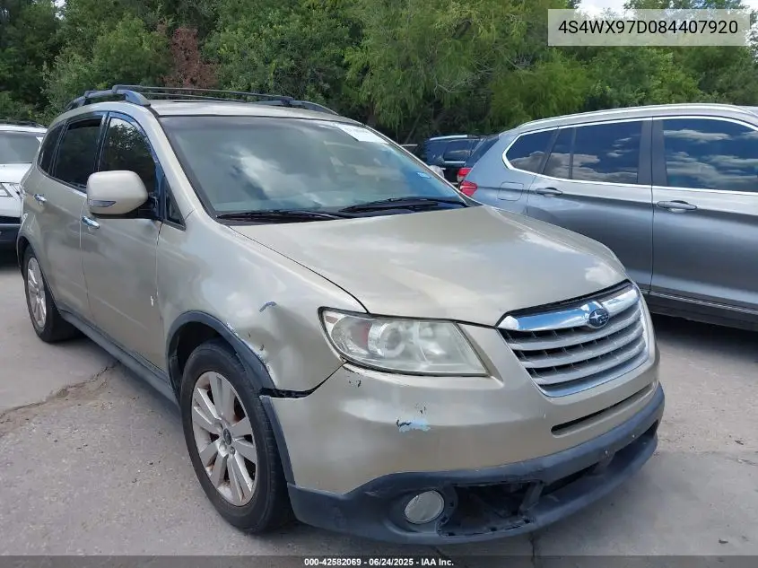 2008 Subaru Tribeca Limited 7-Passenger VIN: 4S4WX97D084407920 Lot: 42582069