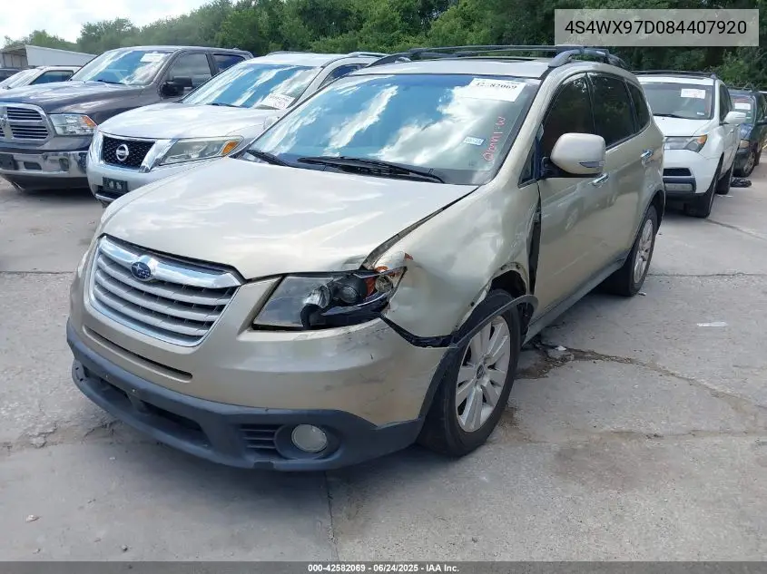 2008 Subaru Tribeca Limited 7-Passenger VIN: 4S4WX97D084407920 Lot: 42582069