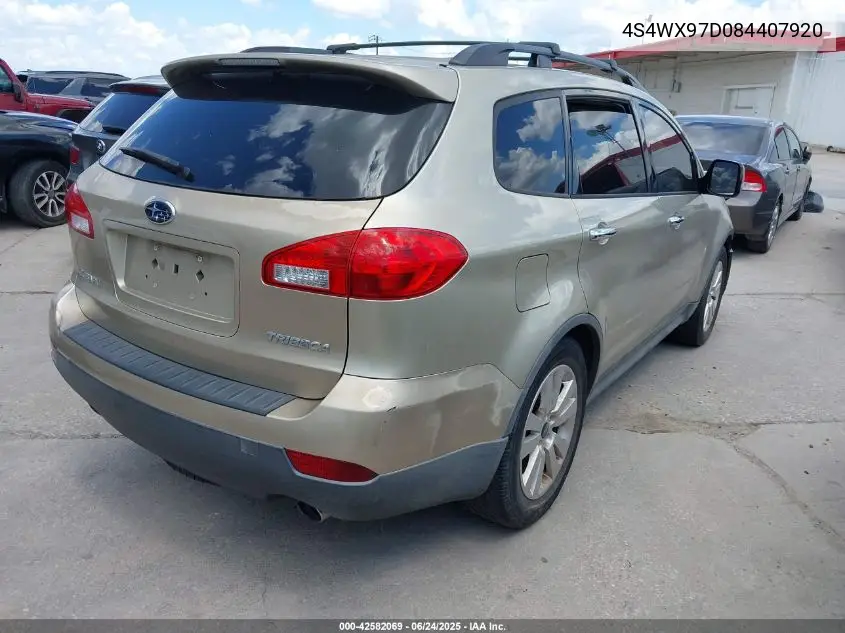 2008 Subaru Tribeca Limited 7-Passenger VIN: 4S4WX97D084407920 Lot: 42582069