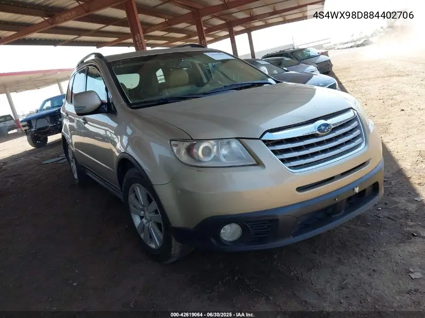 2008 Subaru Tribeca Limited 7-Passenger VIN: 4S4WX98D884402706 Lot: 42619064