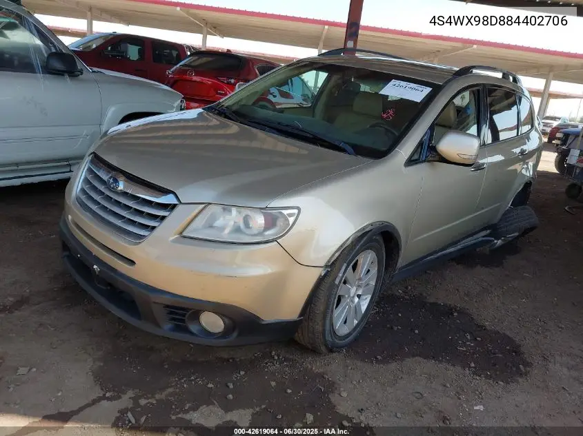 2008 Subaru Tribeca Limited 7-Passenger VIN: 4S4WX98D884402706 Lot: 42619064