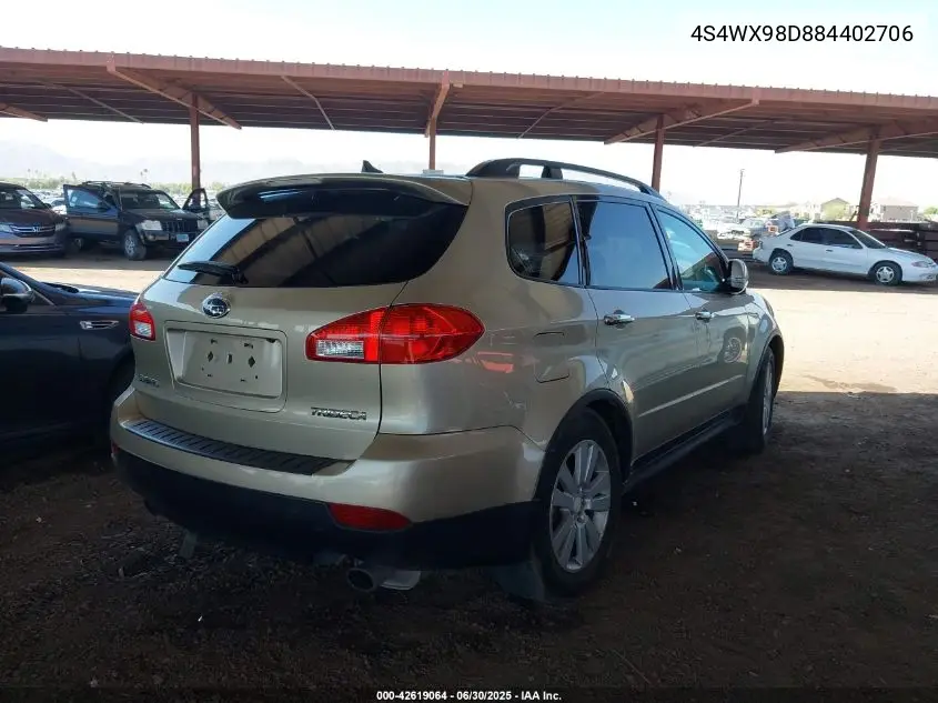 2008 Subaru Tribeca Limited 7-Passenger VIN: 4S4WX98D884402706 Lot: 42619064