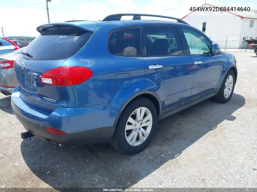 2008 Subaru Tribeca Limited 5-Passenger VIN: 4S4WX92D884414640 Lot: 42657393