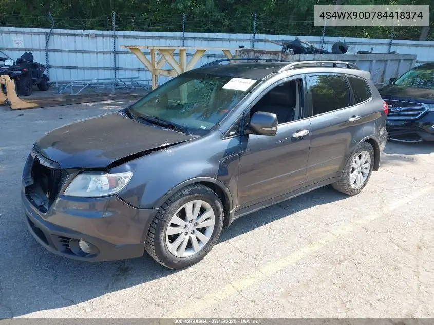 2008 Subaru Tribeca Limited 7-Passenger VIN: 4S4WX90D784418374 Lot: 42748664