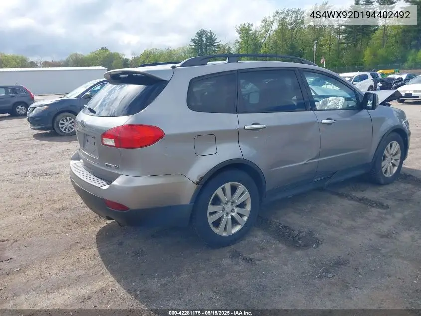 2009 Subaru Tribeca Limited 5-Passenger/Special Edition 5-Passenger VIN: 4S4WX92D194402492 Lot: 42281175