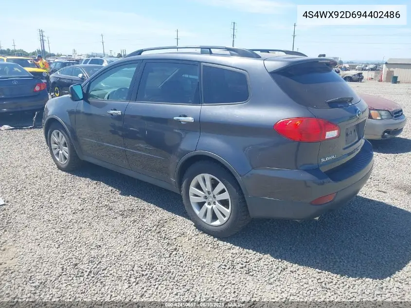 2009 Subaru Tribeca Limited 5-Passenger/Special Edition 5-Passenger VIN: 4S4WX92D694402486 Lot: 42410657