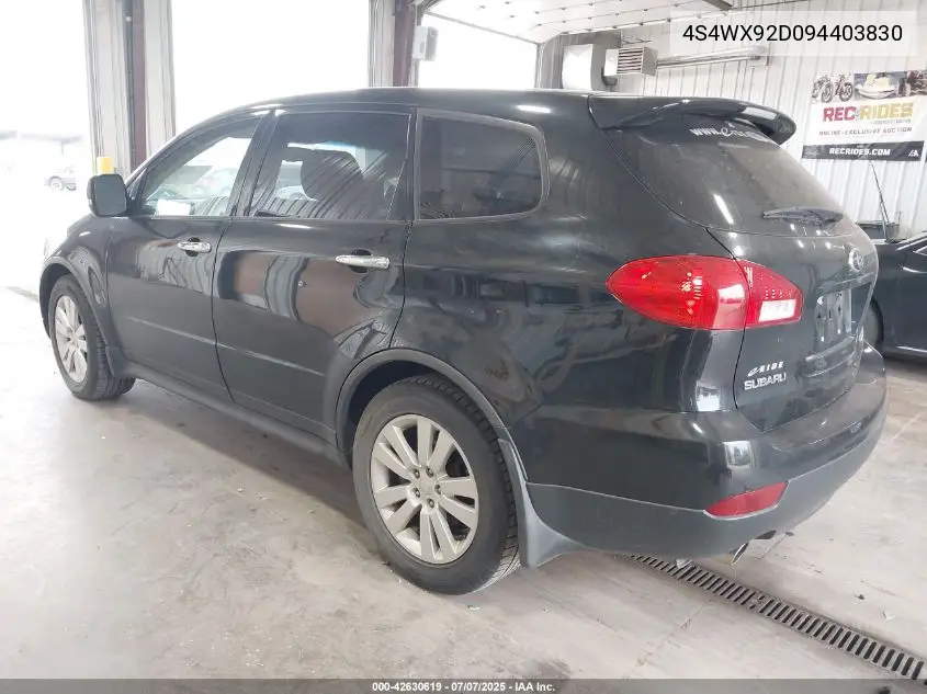 2009 Subaru Tribeca Limited 5-Passenger/Special Edition 5-Passenger VIN: 4S4WX92D094403830 Lot: 42630619