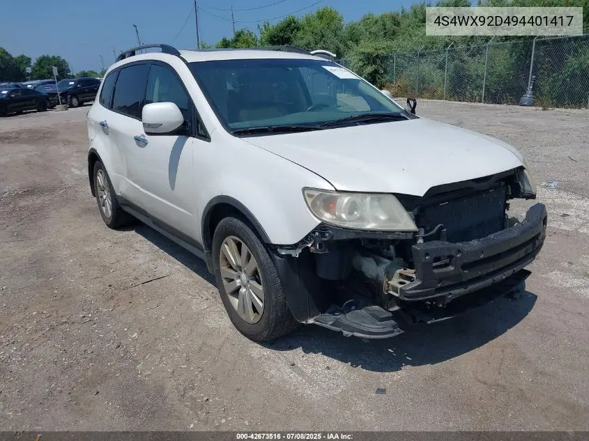 2009 Subaru Tribeca Limited 5-Passenger/Special Edition 5-Passenger VIN: 4S4WX92D494401417 Lot: 42673516