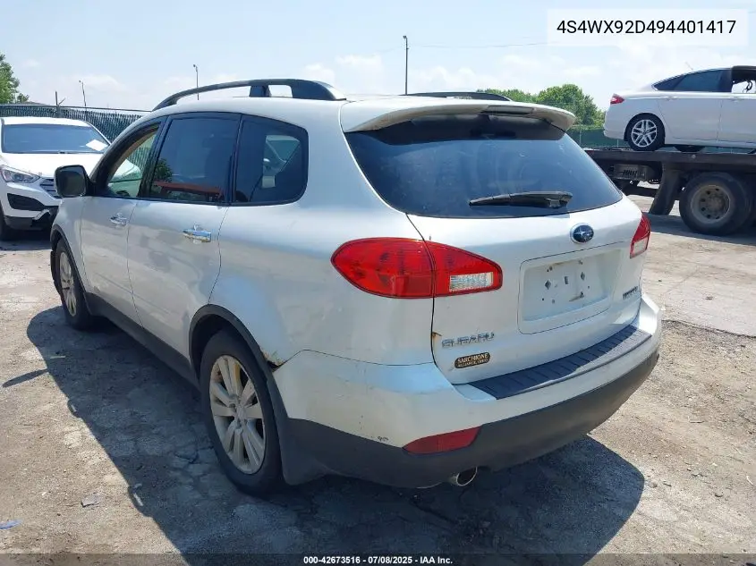 2009 Subaru Tribeca Limited 5-Passenger/Special Edition 5-Passenger VIN: 4S4WX92D494401417 Lot: 42673516