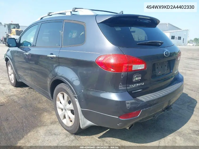 2010 Subaru Tribeca 3.6R Touring VIN: 4S4WX9KD2A4402330 Lot: 42563443