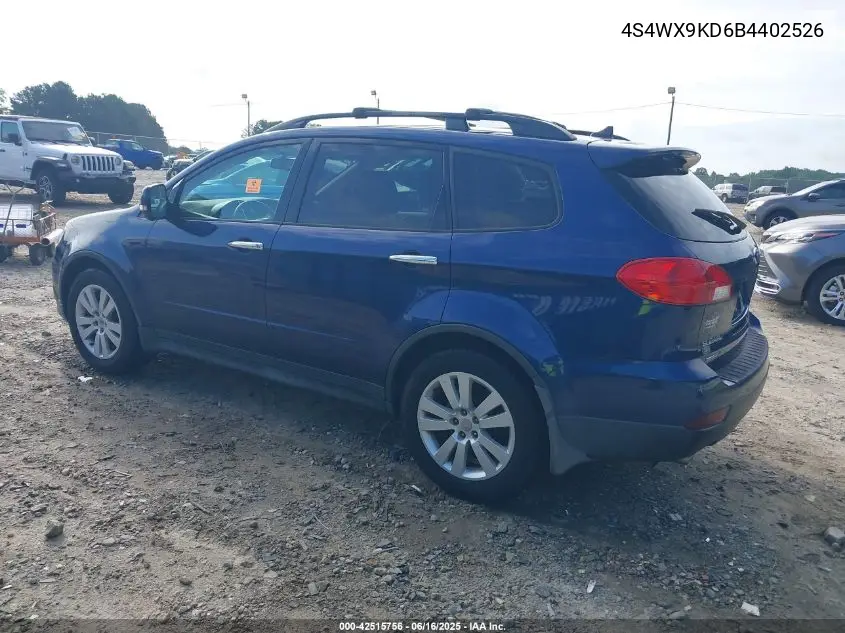 2011 Subaru Tribeca 3.6R Limited VIN: 4S4WX9KD6B4402526 Lot: 42515756