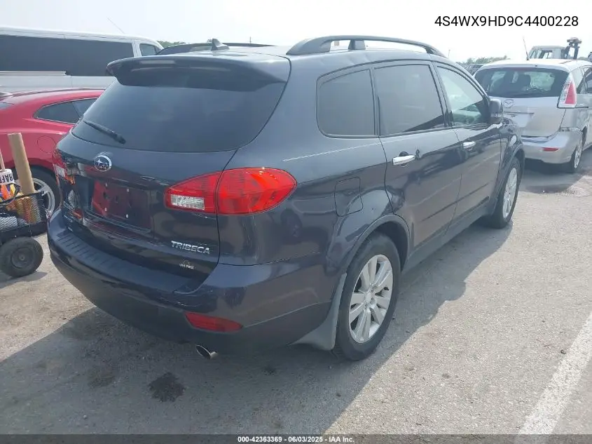 2012 Subaru Tribeca 3.6R Limited VIN: 4S4WX9HD9C4400228 Lot: 42363369